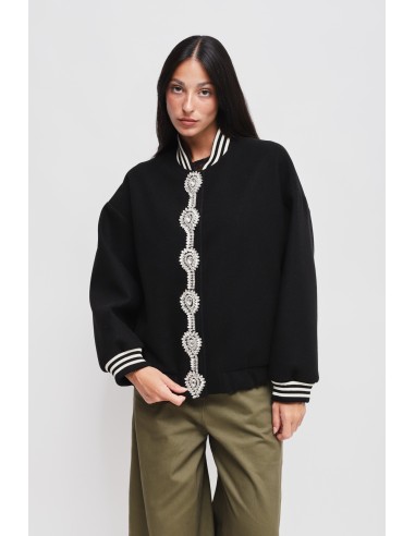 Blouson bomber avec détail bijou Maryley
