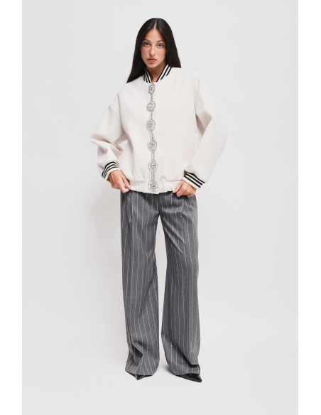 Blouson bomber avec détail bijou Maryley