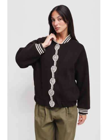 Blouson bomber avec détail bijou Maryley
