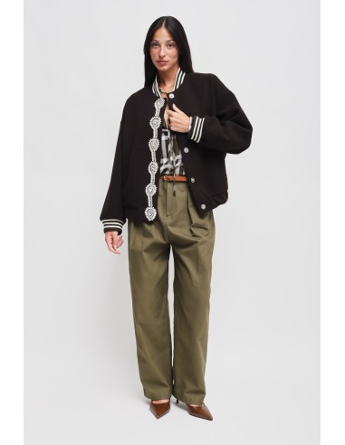 Blouson bomber avec détail bijou Maryley