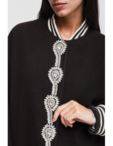 Blouson bomber avec détail bijou Maryley