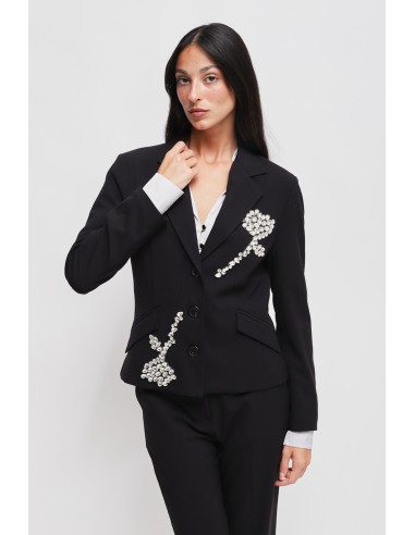 Veste avec applications de strass Maryley