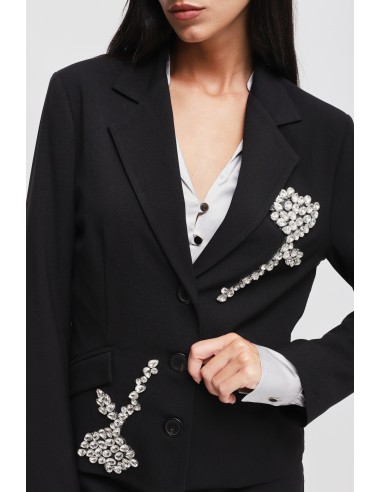Veste avec applications de strass Maryley