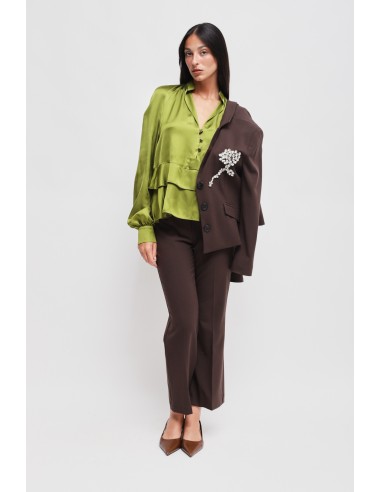 Veste avec applications de strass Maryley
