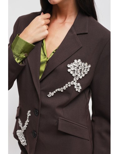 Veste avec applications de strass Maryley