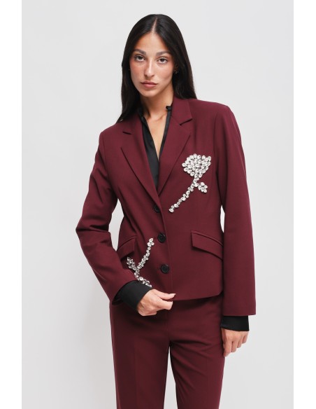 Veste avec applications de strass Maryley