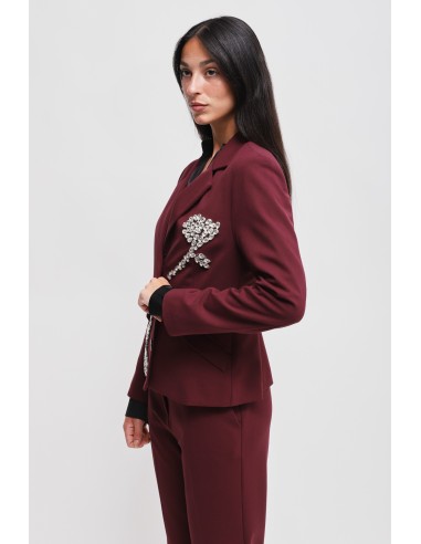 Veste avec applications de strass Maryley