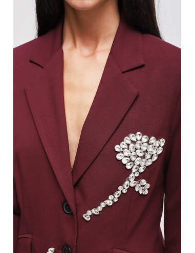 Veste avec applications de strass Maryley