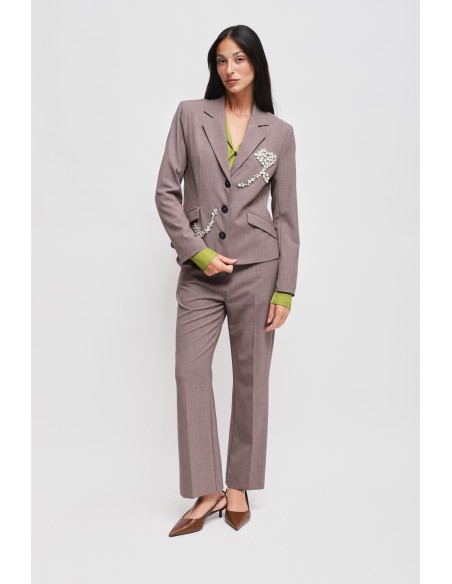Veste avec applications de strass Maryley