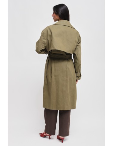 Maryley-katoenen trenchcoat