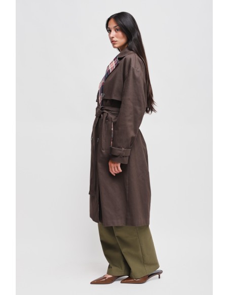 Maryley-katoenen trenchcoat