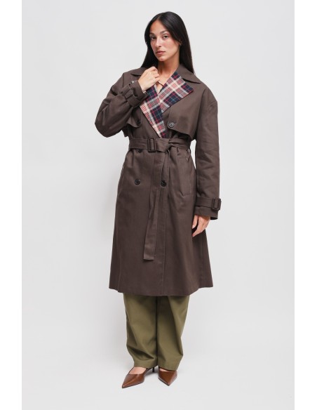 Maryley-katoenen trenchcoat