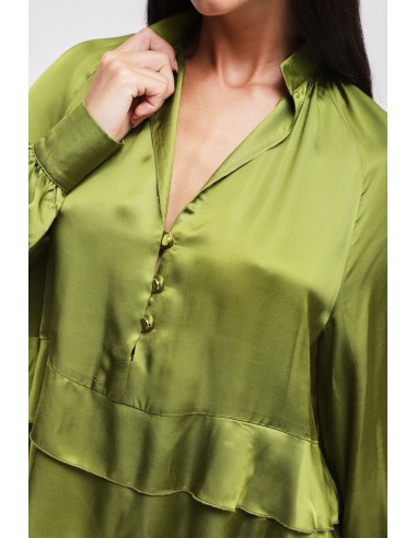 Maryley-blouse van viscose met ruches