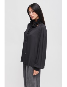 Chemise en viscose à col victorien Maryley 2
