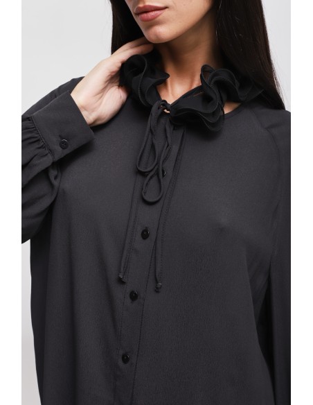 Chemise en viscose à col victorien Maryley