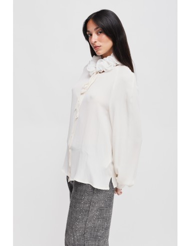 Chemise en viscose à col victorien Maryley