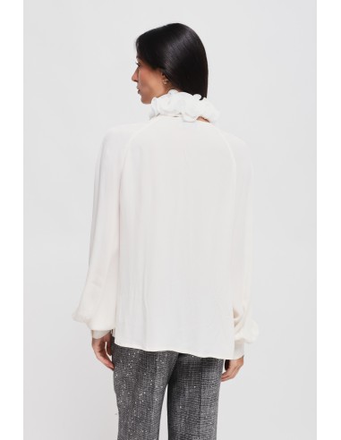 Chemise en viscose à col victorien Maryley