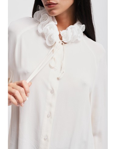 Chemise en viscose à col victorien Maryley