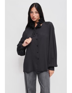 Chemise en viscose à col victorien Maryley