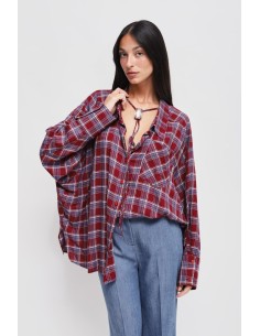 Maryley - Chemise à carreaux oversize en viscose