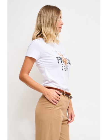 Katoenen T-shirt met berenprint Maryley