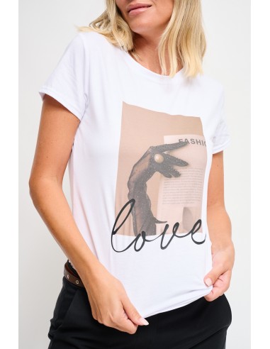 T-shirt en coton avec imprimé Maryley