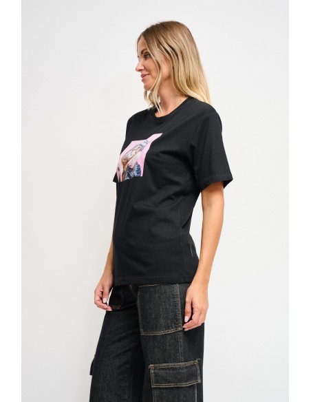 T-shirt chic décontracté avec imprimé Maryley