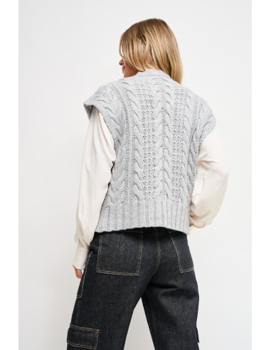 Gilet en tricot à franges Maryley