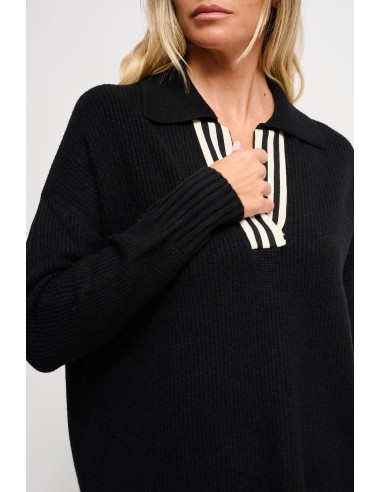 Polo en maille Maryley avec bande latérale