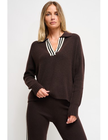 Polo en maille Maryley avec bande latérale