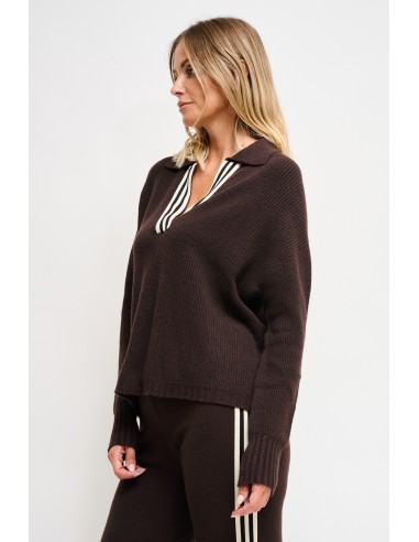 Polo en maille Maryley avec bande latérale