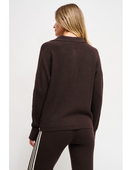 Polo en maille Maryley avec bande latérale
