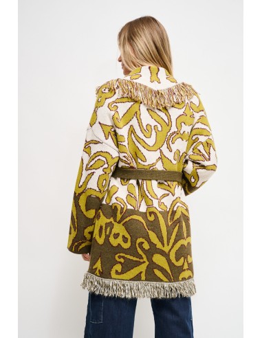 Maryley Cardigan à motifs avec volants