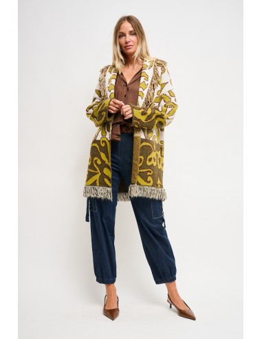 Maryley Cardigan à motifs avec volants