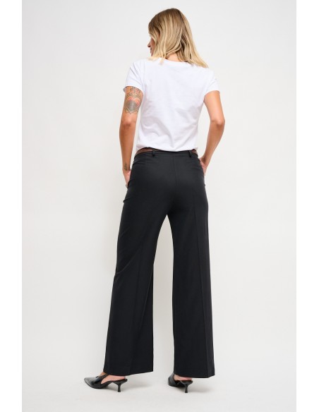 Palazzo-broek met dubbele tailleband Maryley