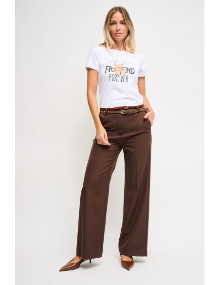 Maryley - Pantalon de palace à double ceinture
