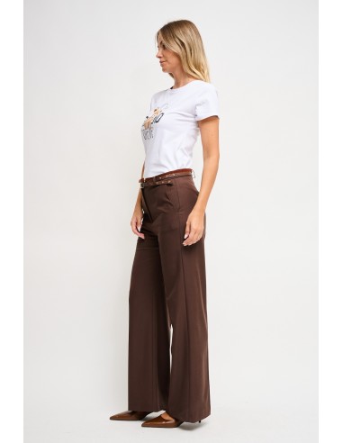 Palazzo-broek met dubbele tailleband Maryley