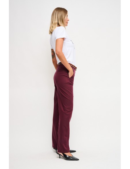 Maryley - Pantalon de palace à double ceinture