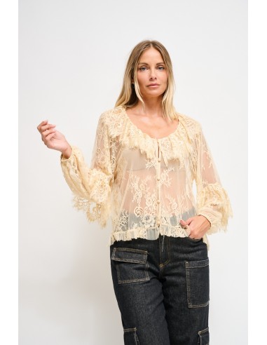 Maryley - Chemise en dentelle à volants