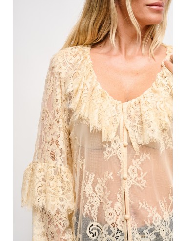 Maryley - Chemise en dentelle à volants