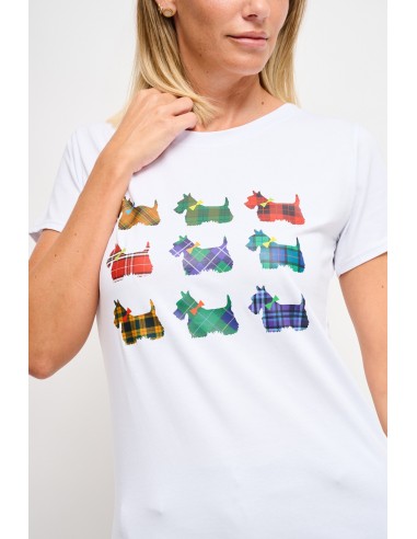Maryley - T-shirt décontracté en coton imprimé