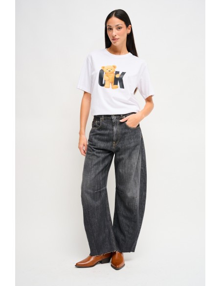 T-shirt chic décontracté avec imprimé Maryley