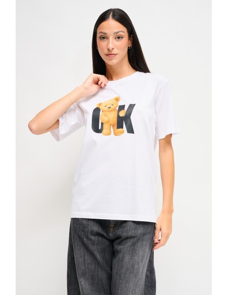 T-shirt chic décontracté avec imprimé Maryley