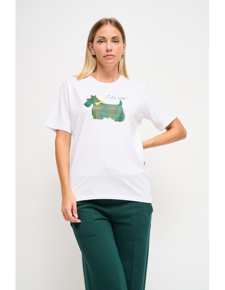 Katoenen T-shirt met Maryley-print