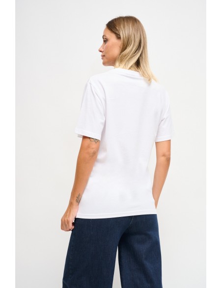 Maryley T-shirt met koffiemaaltjeprint