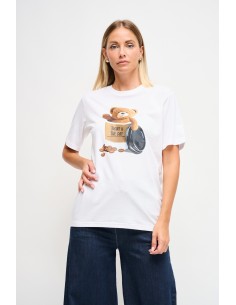 Maryley T-shirt met koffiemaaltjeprint