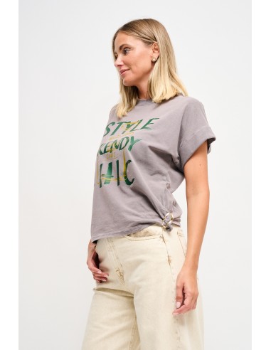 T-shirt chic décontracté avec imprimé Maryley