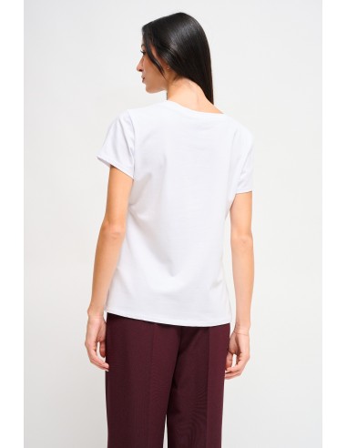 T-Shirt avec broderie et ours en peluche Maryley