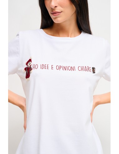 T-Shirt avec broderie et ours en peluche Maryley
