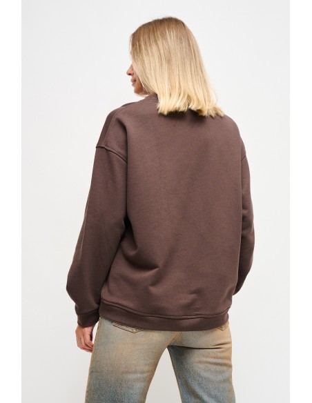 Sweatshirt en coton avec épingles à bijoux Maryley